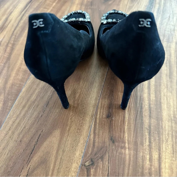 Sam Edelman Suede Harriett Beaded Buckle Pumps Size: 5.5 - Picture 4 of 6